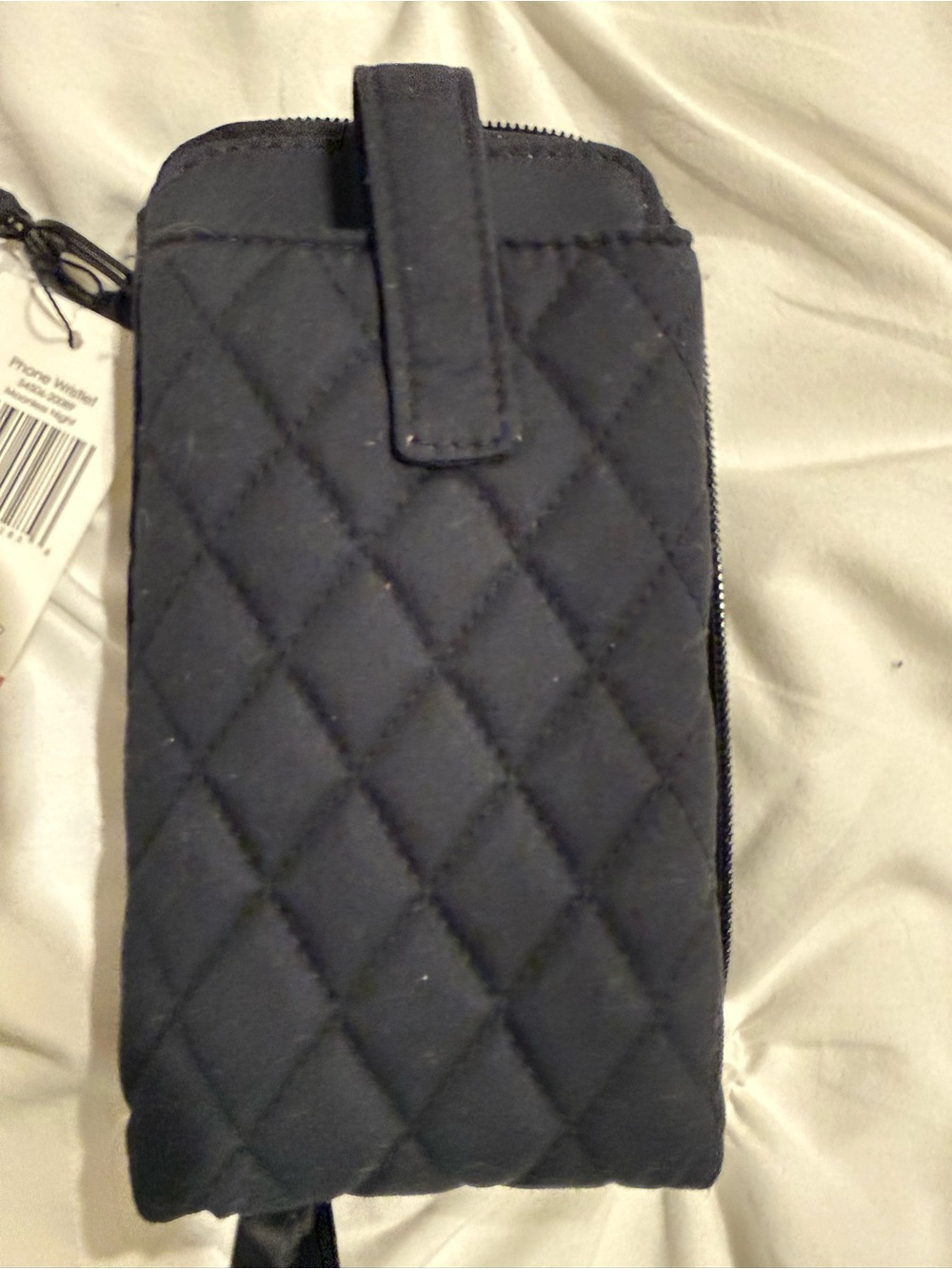 Vera Bradley Black Quilted Phone Wristlet Case
